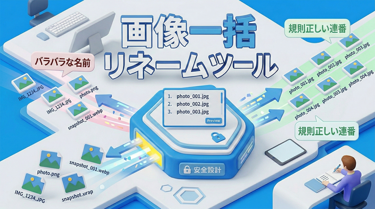 画像一括リネームツール