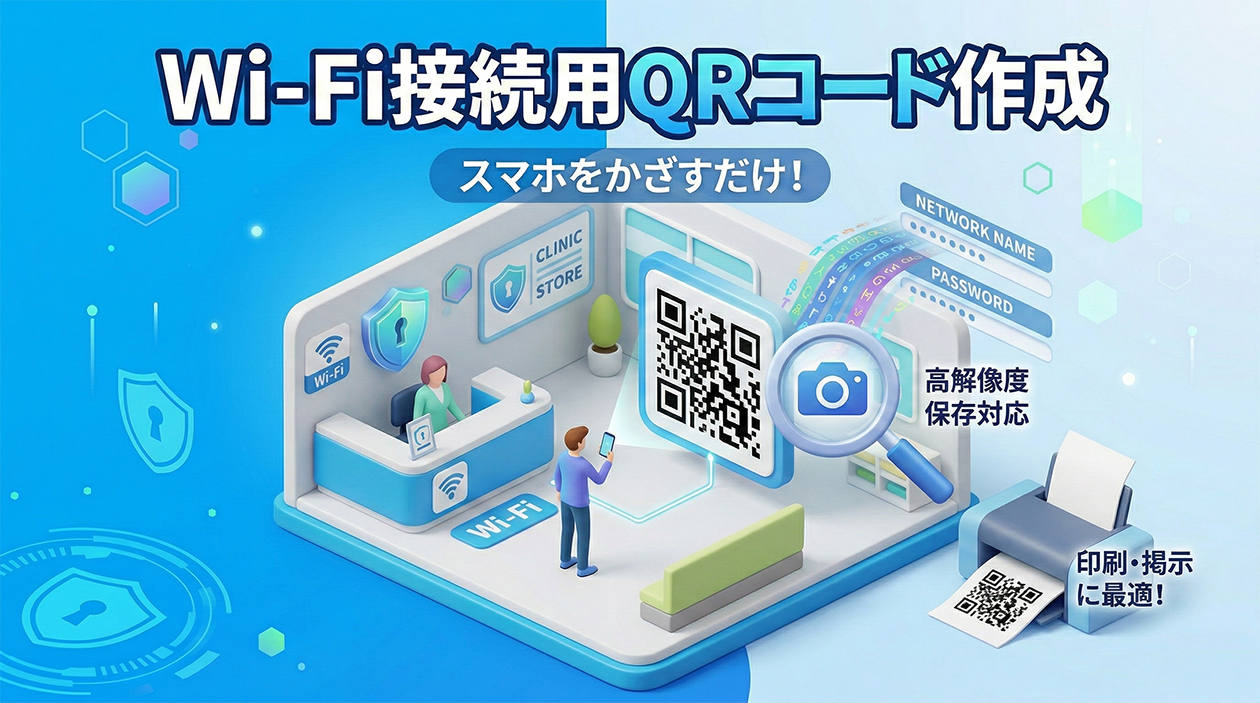 Wi-Fi接続用QRコード作成ツール